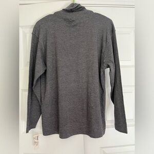 Reed Hunter Womens Gray Long Sleeve Slim Turtleneck Medium Sweater Top blouse